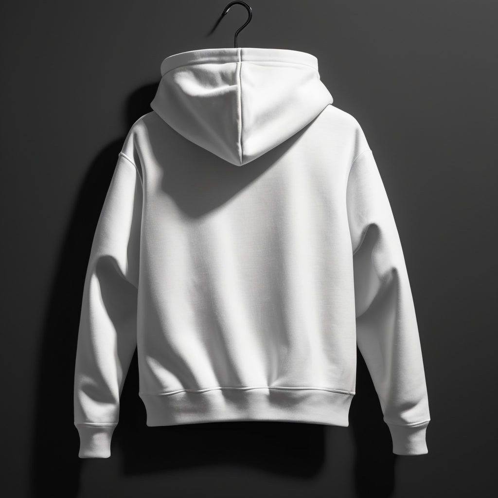 Classic White Hoodie Oversized Hoodie | 380 GSM