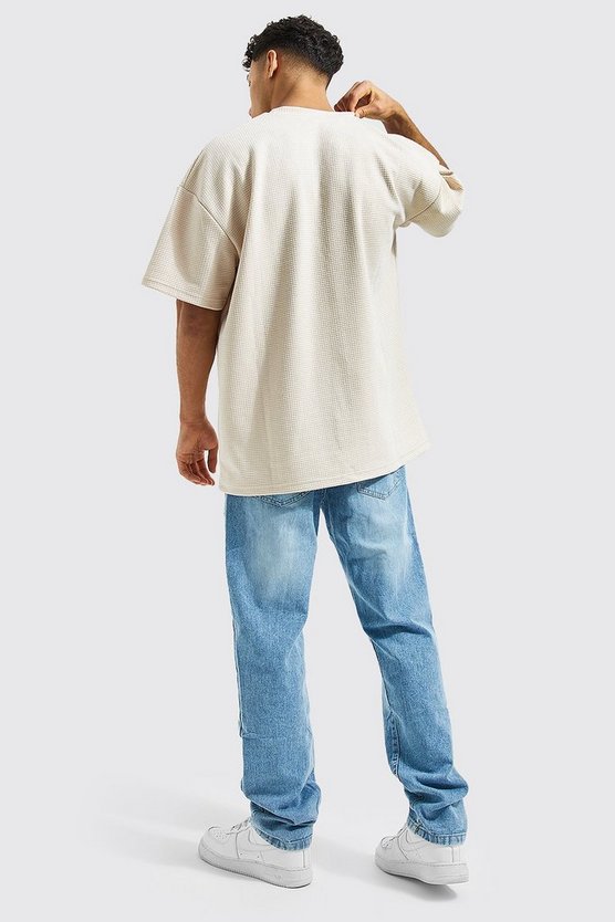 Waffle Oversized T-shirt | 350 GSM