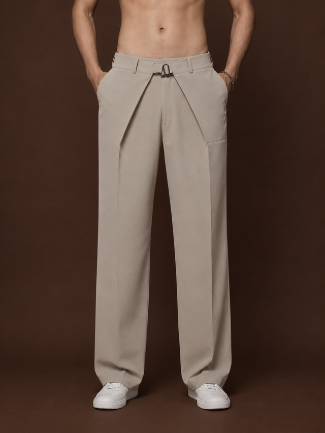 Grey Gurkha Trousers — Grey