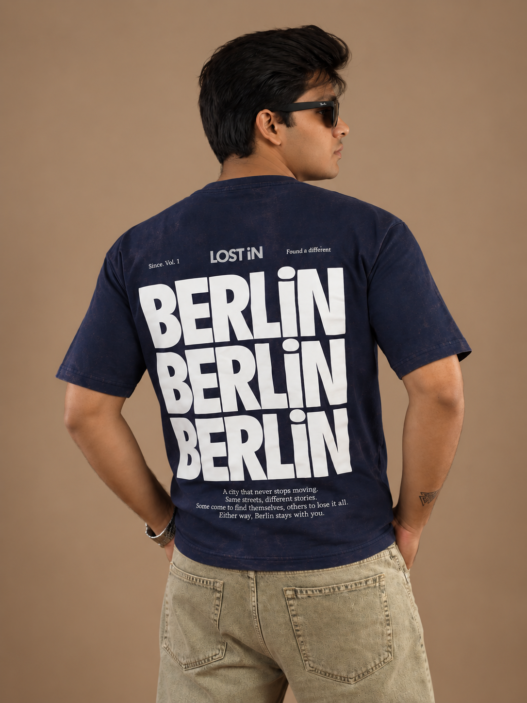 Berlin Germany Acid Wash — Navy Blue