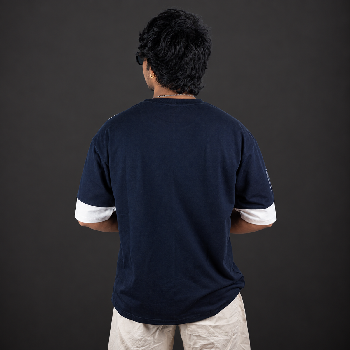 Motorsport Stressed 07  — Navy Blue