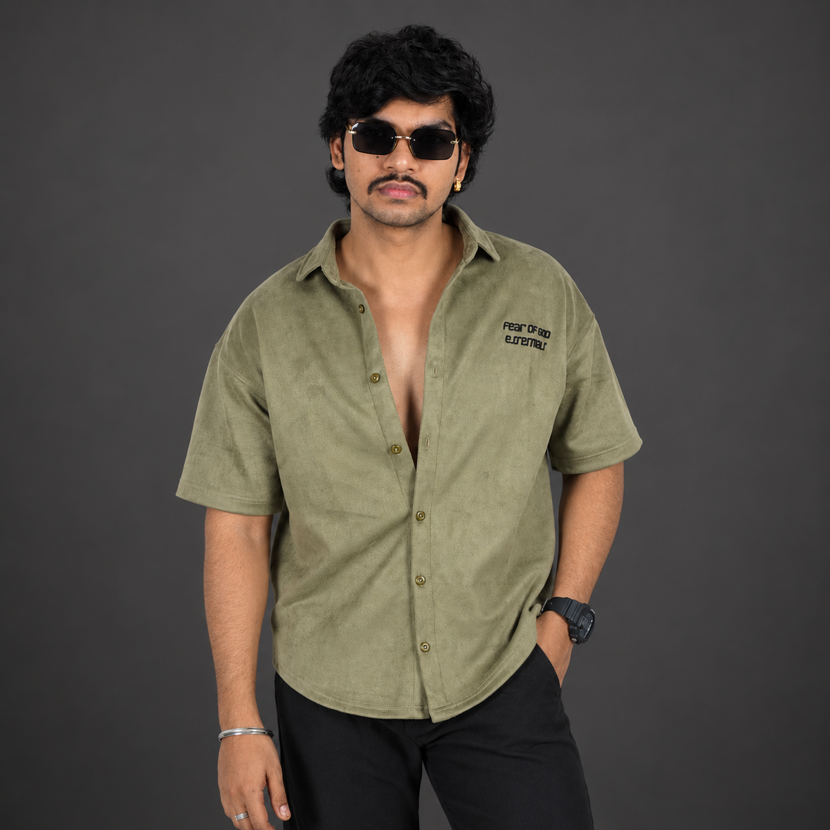 Fear Of God Porsh Green — Dark Olive Green