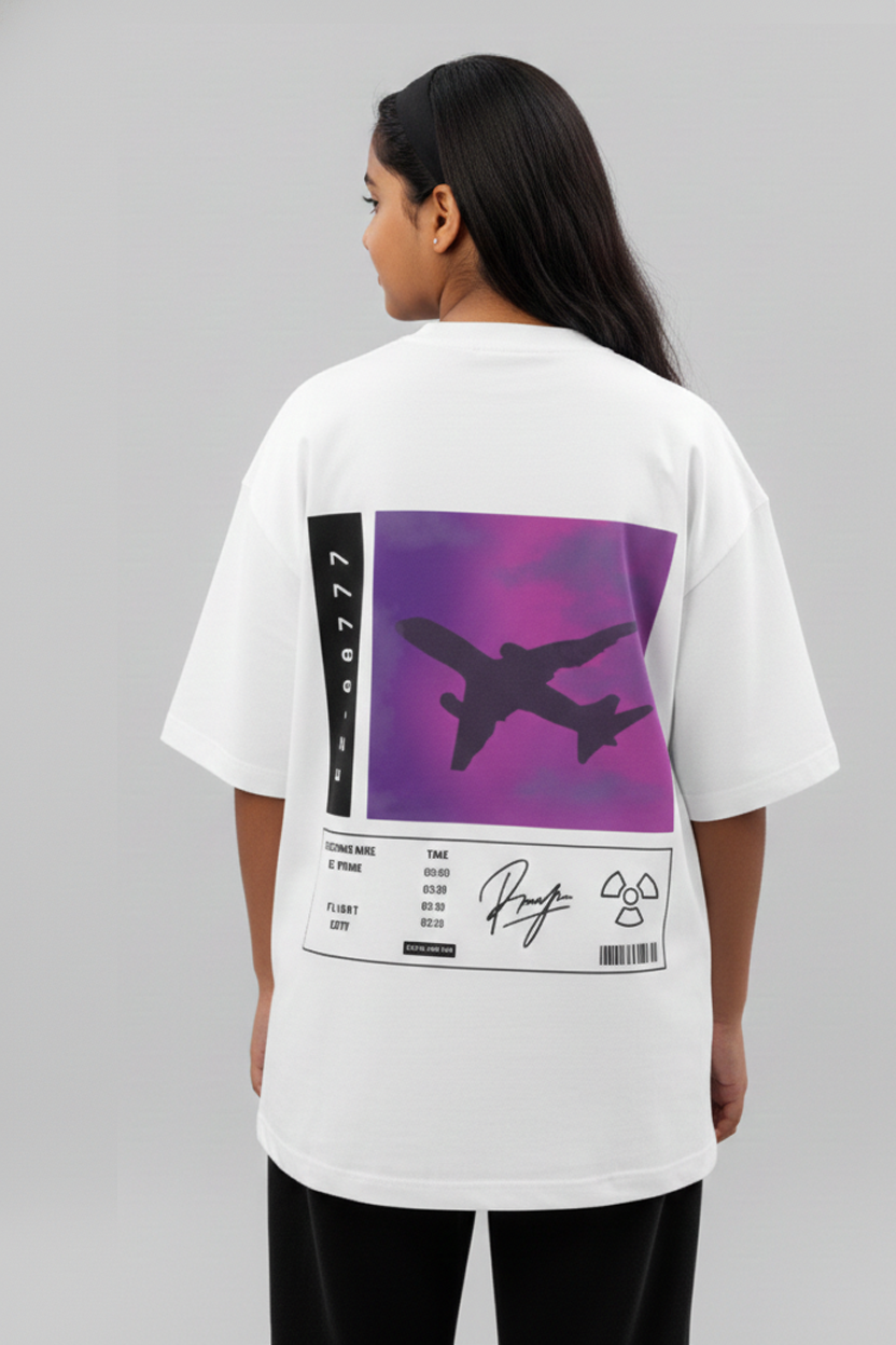 Retro Flight Oversized T-shirt | 240 GSM