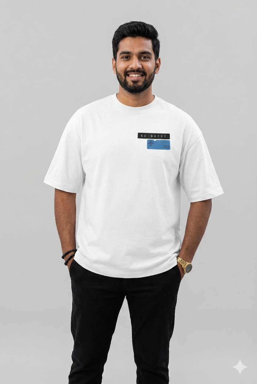 Retro Flight Oversized T-shirt | 240 GSM
