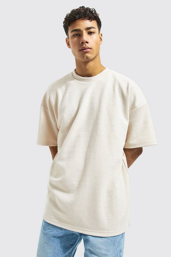 Waffle Oversized T-shirt | 350 GSM