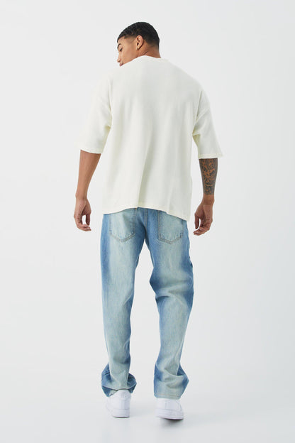 Waffle Oversized T-shirt | 350 GSM