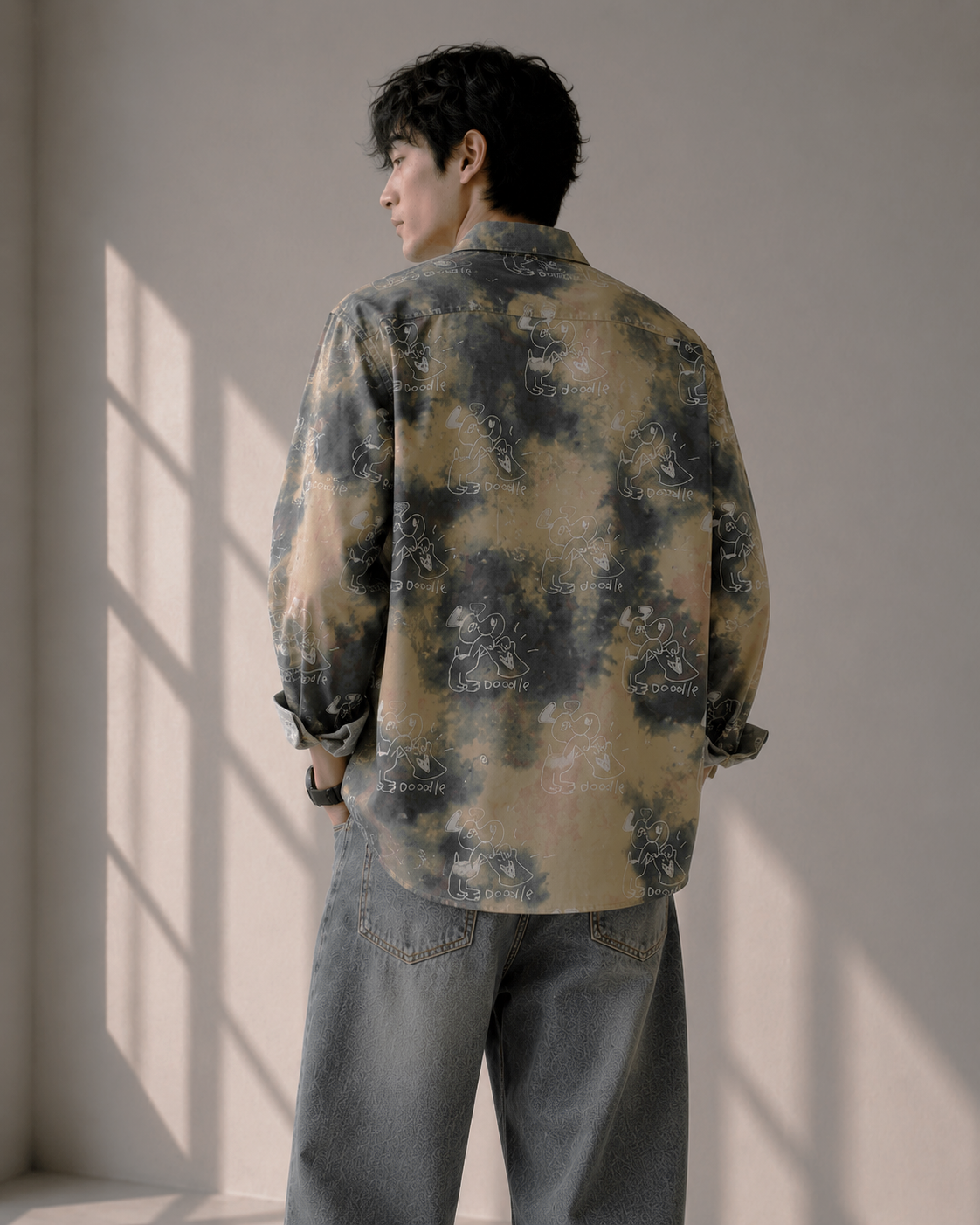Artistic Doodle Shirt — Green