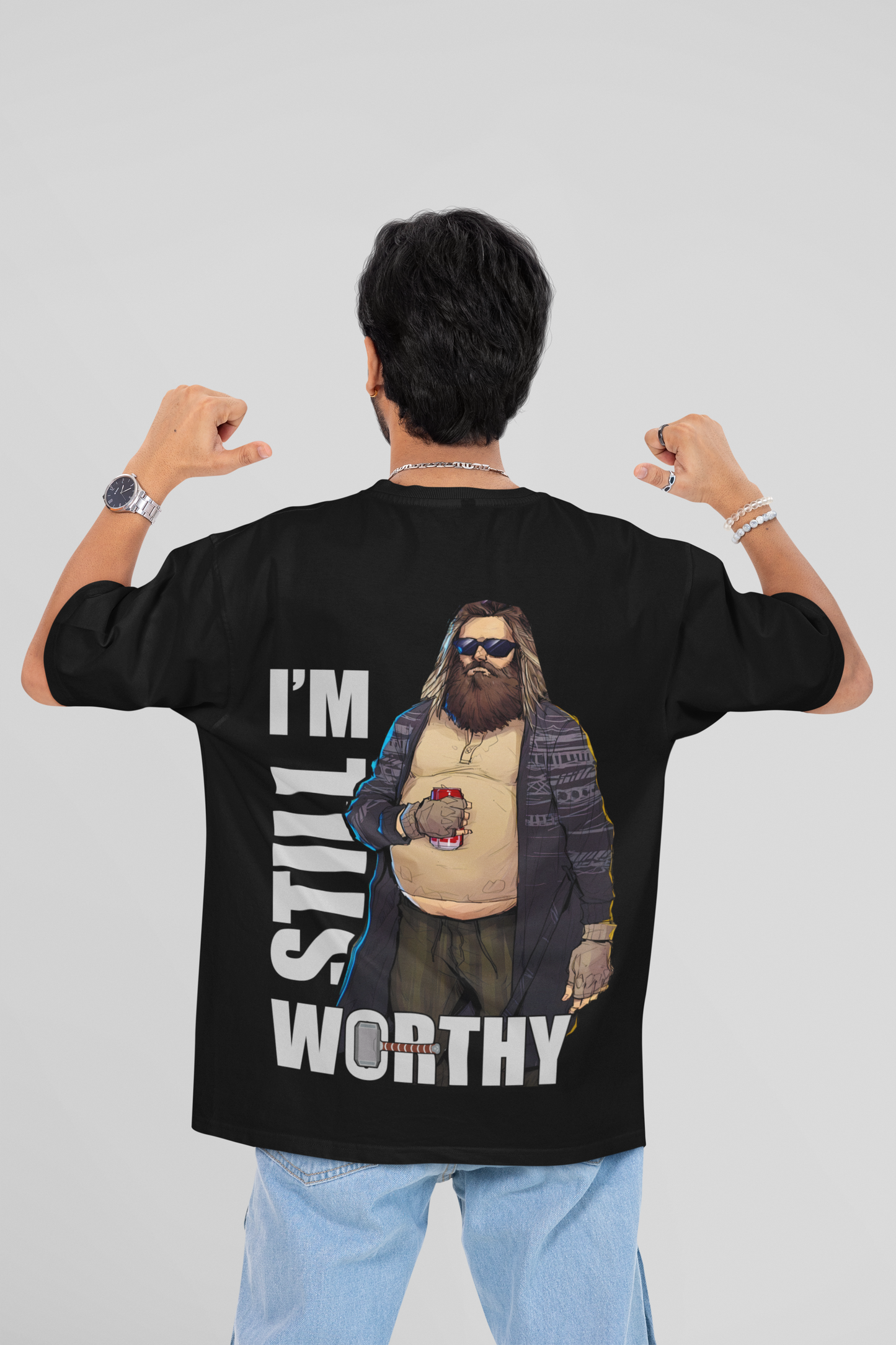 Thor I'm Still Worthy Oversized T-shirt | 240 GSM
