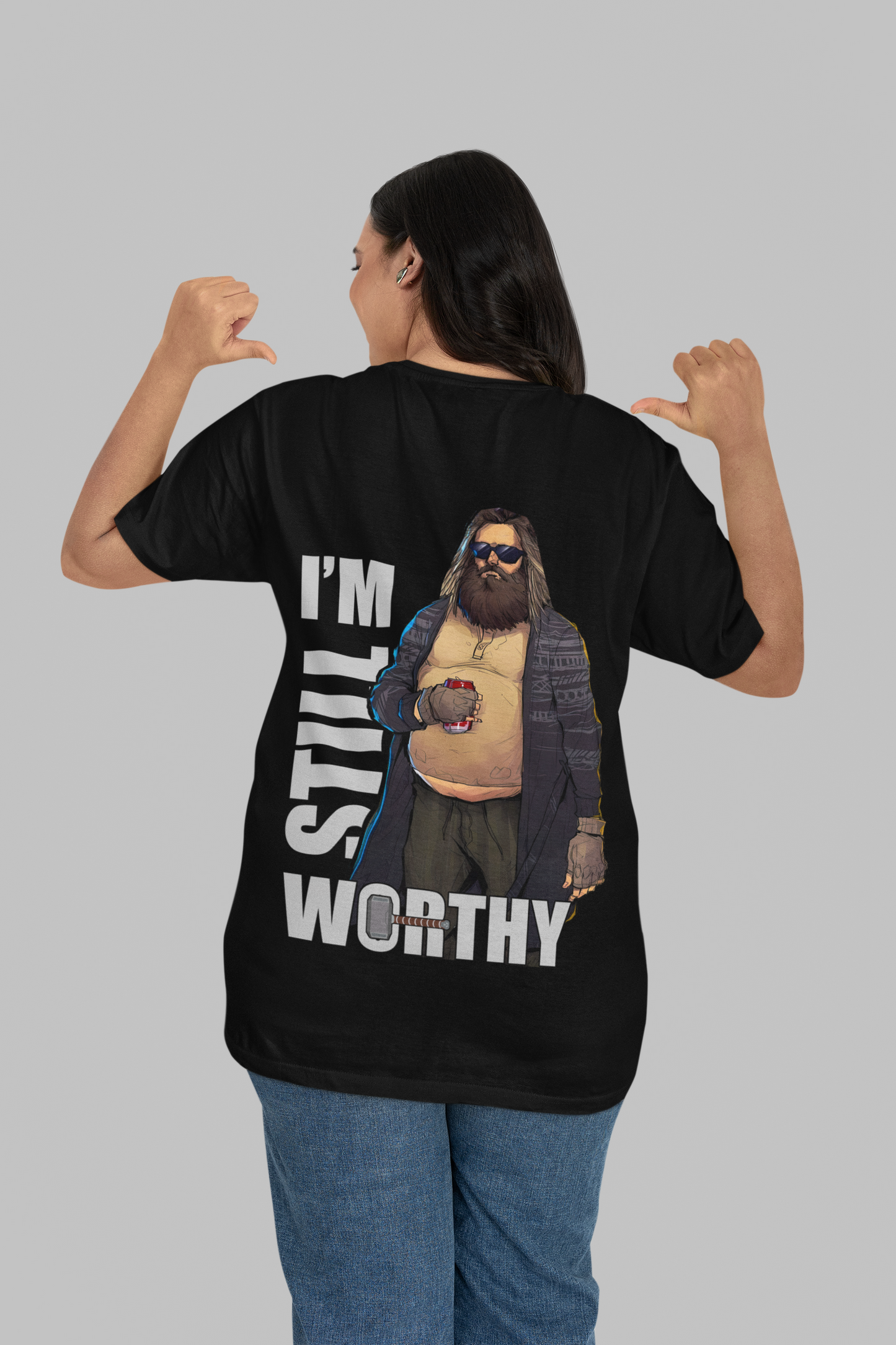 Thor I'm Still Worthy Oversized T-shirt | 240 GSM