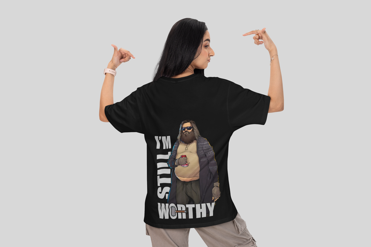 Thor I'm Still Worthy Oversized T-shirt | 240 GSM