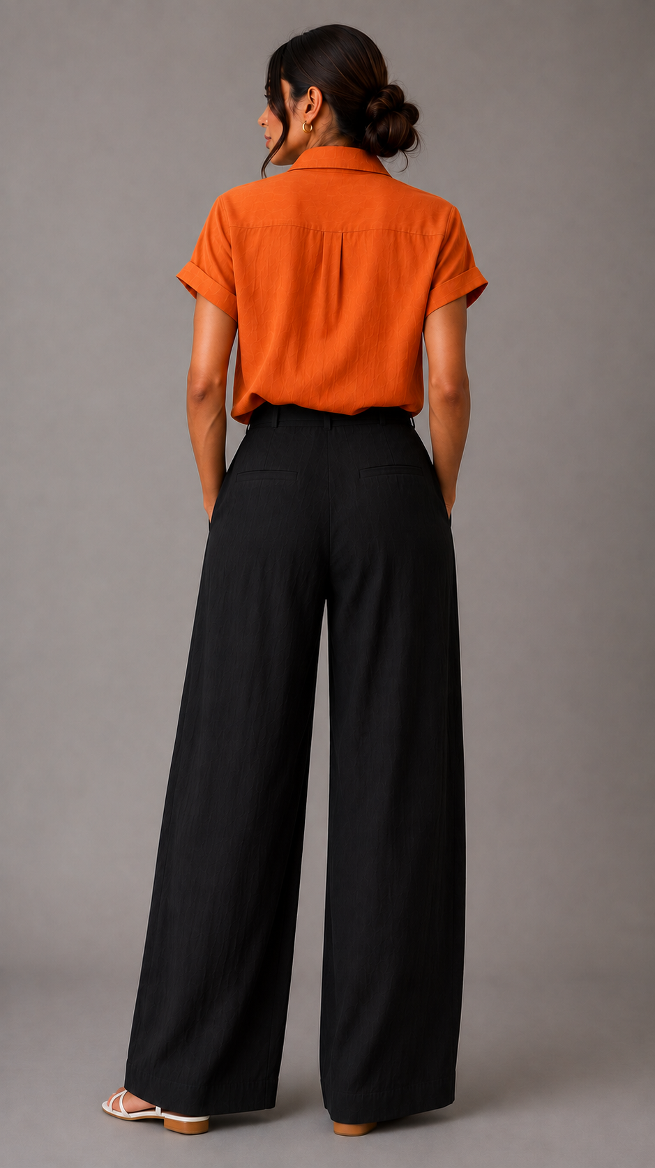 Belted Trouser For Women — Black