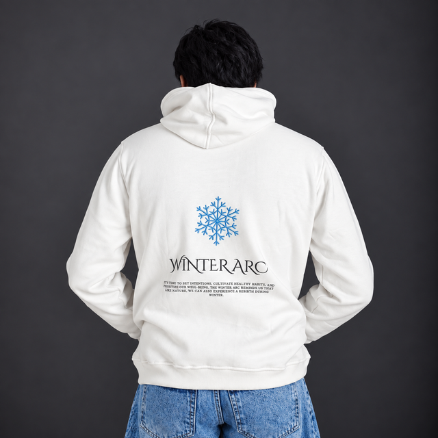 EZION WINTER ARC HOODIE — White