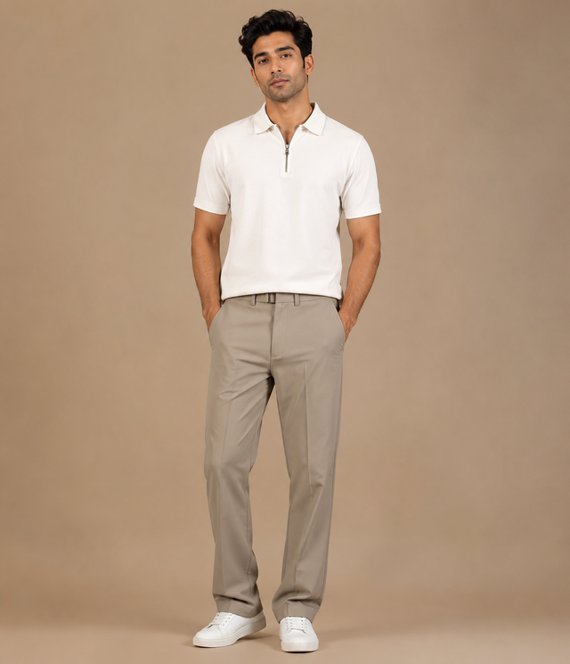 Grey Gurkha Trousers — Grey