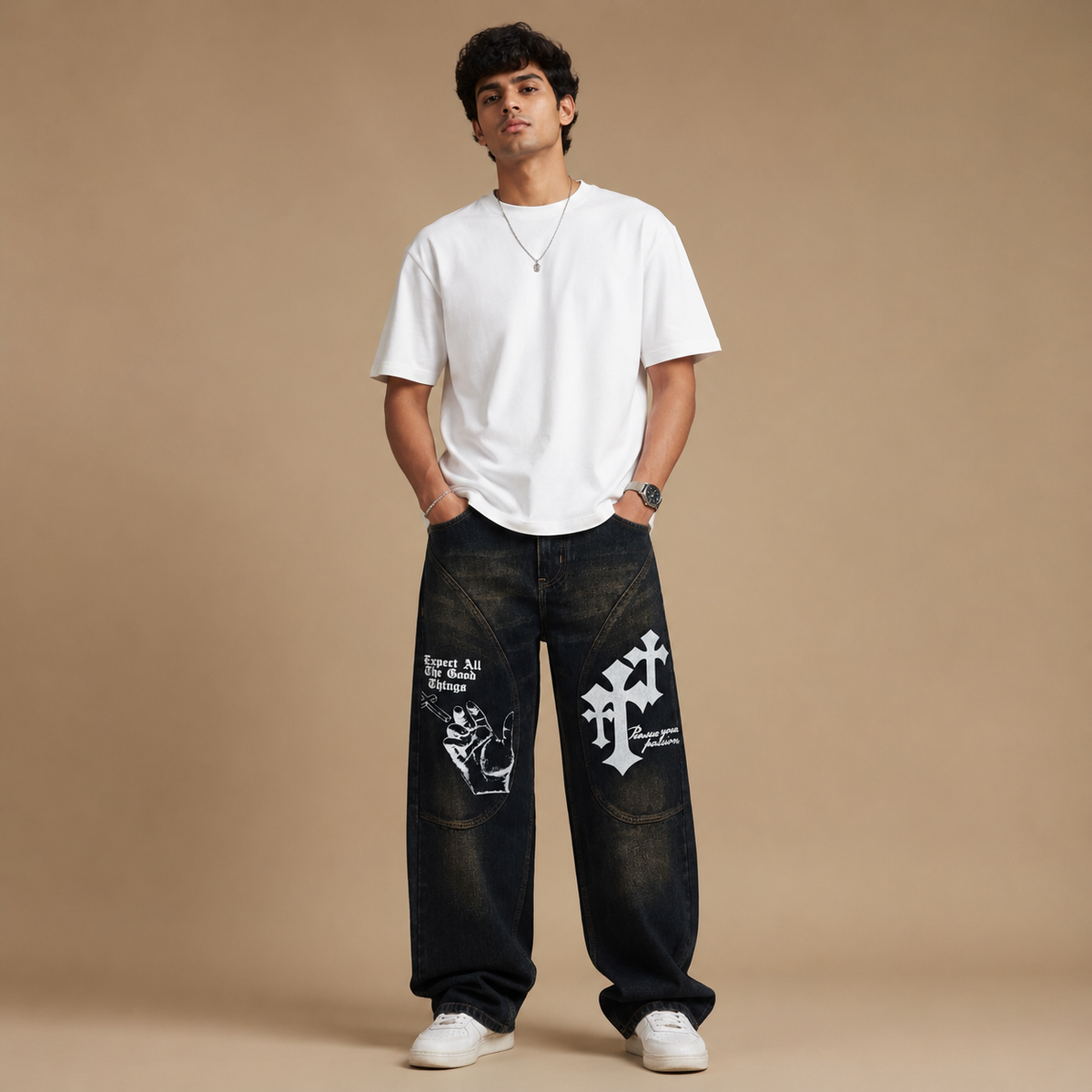 Indigo Denim Jeans — Deep Blue