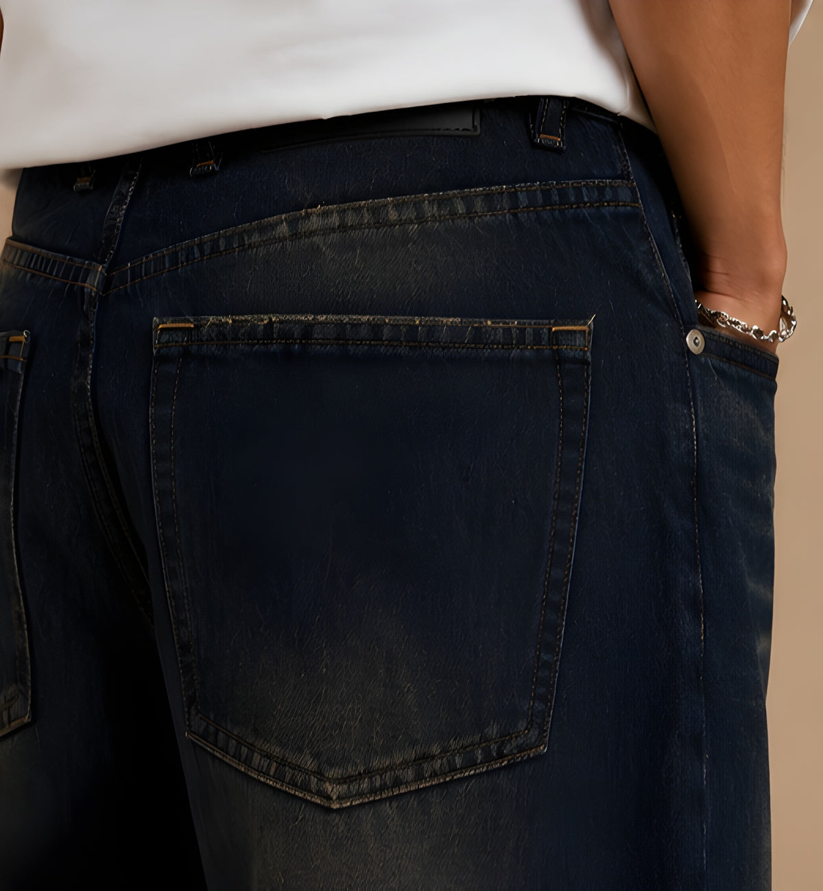 Indigo Denim Jeans — Deep Blue