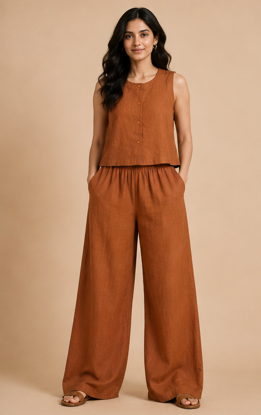 Linen Co-ord Set For Women — Bown