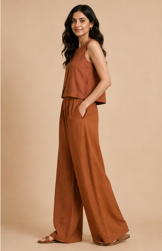 Linen Co-ord Set For Women — Bown