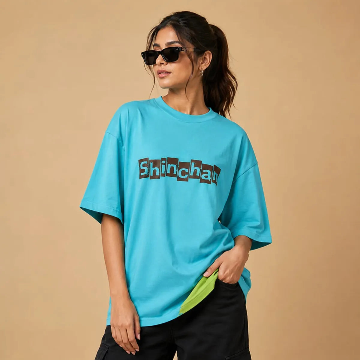 Shinchan Tee — Light Blue