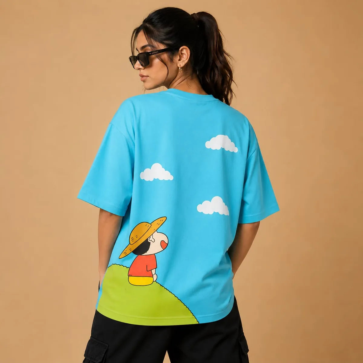 Shinchan Tee — Light Blue