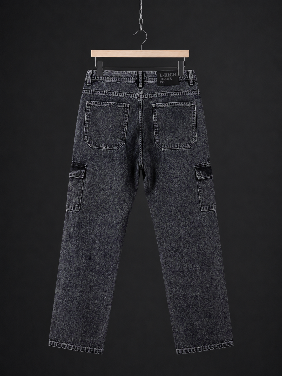 Stich Jeans — Blue/ Black