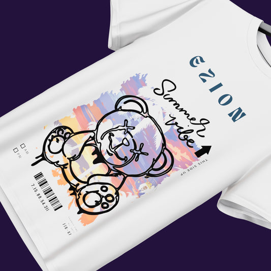 Summer Vibe Teddy X ezion Over Sized T-shirt