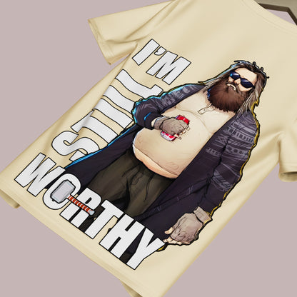 Thor I'm Still Worthy Oversized T-shirt (240 GSM)