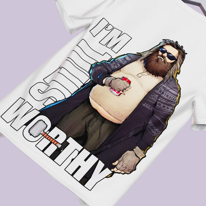 Thor I'm Still Worthy Oversized T-shirt (240 GSM)