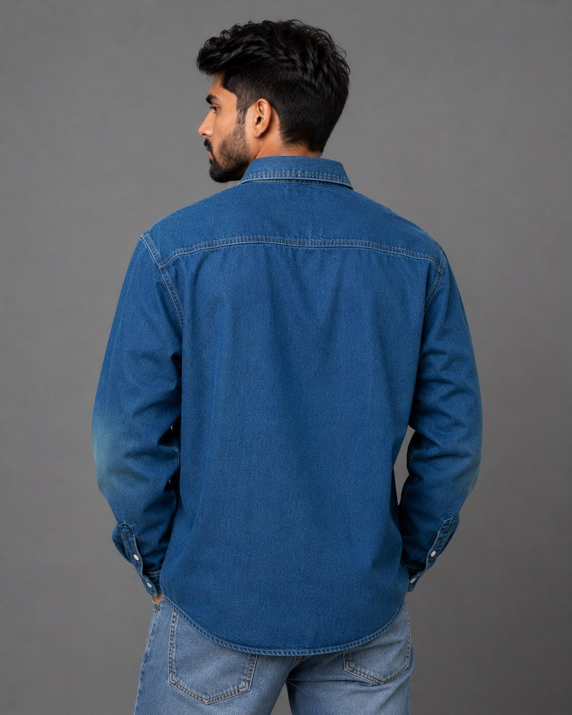 Vintage Denim Shirt — Blue