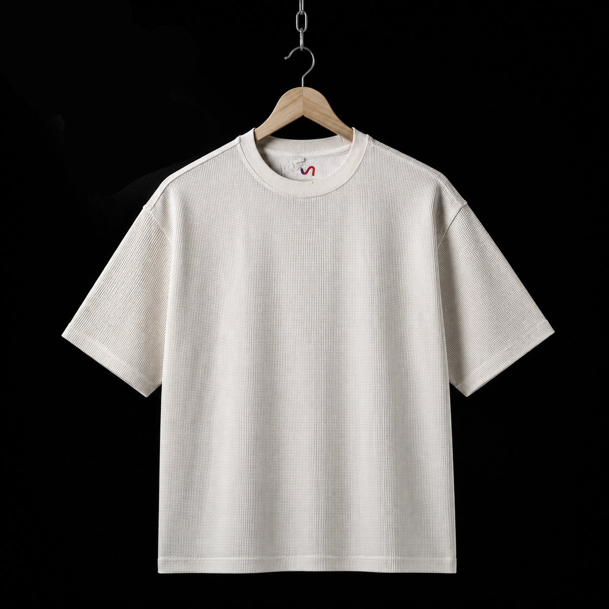 Waffle Tee — White